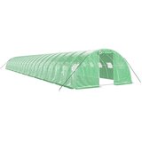  Staklenik s čeličnim okvirom zeleni 88 m² 22 x 4 x 2 m | shoptok.hr