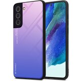 Cadorabo Ohišje, združljiv s Samsungom v roza - modri - dvobarvni zaščitni pokrov iz silikona TPU in hrbta iz kaljenega stekla, (20593372) | Shoptok.si