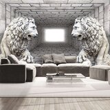  Samoljepljiva foto tapeta - Stone Lions 343x245 Cijene