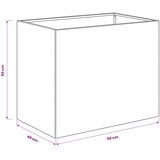  Vrtna saksija 2 kom. Bijela 50 x 40 x 50 cm Čelična vrata | shoptok.hr