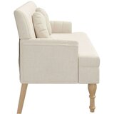  Klupa s jastucima boja platna 113 x 64 5 x 75 5 cm od tkanine | shoptok.hr