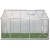 WESTMANN aluminijski staklenik Flora 610 | srebrni | 312x192x201 cm | shoptok.hr
