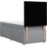  Krevet s oprugama i madracem svjetlosivi 100x200 cm od tkanine | shoptok.hr