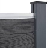  Set panela za ogradu sivi 180 x 186 cm WPC | shoptok.hr