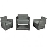  Set sofa od ratana siva Cene