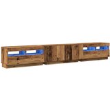 vidaXL TV omarica z LED starinski les 260x35x40 cm inženirski les | Shoptok.si