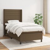  The Living Store Box spring postelja z vzmetnico temno rjava 80x200 cm blago - Box Spring Postelja, (21450066) | Shoptok.si