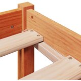 vidaXL Okvir kreveta s uzglavljem voštano smeđi 75x190 cm od borovine | shoptok.hr