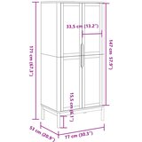  Ormar FLORO bijeli 77 x 53 x 171 cm od masivne borovine | shoptok.hr