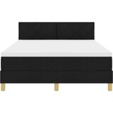 vidaXL Vzmetnica za posteljo z vzmetnico Črna 140x200 cm Tkanina | Shoptok.si