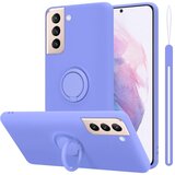 Cadorabo Ohišje, združljiv s Samsungom v tekoči lahki vijolični barvi - zaščitni pokrov iz fleksibilnega silikona TPU z obročem, (20587346) | Shoptok.si