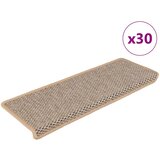  Samoljepljivi otirači za stepenice 30 kom 65x21x4 cm svjetlobež | shoptok.hr