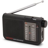 Aiwa RS-55BK Classic majhen radio s tekstilnim držalom in slušalkami v kovinskem ohišju | Shoptok.si