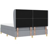  Krevet s opruga kutije Svijetlo siva 200 x 180 cm tkanina | shoptok.hr