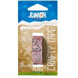 Junior crafty tape, kraft gliter traka, 15mm x 1m, odaberite nijansu Svetlo roze Cene