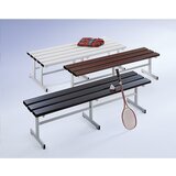 Wolf Garderobna klop, sedalna površina na obeh straneh, rjava, dolžina 2000 mm | Shoptok.si