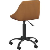  Uredska stolica smeđa baršunasta | shoptok.hr