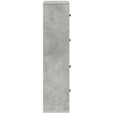  Regal za knjige boja betona 60x24x101,5 cm konstruirano drvo | shoptok.hr