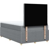  Krevet s oprugama i madracem svjetlosivi 120x190 cm od tkanine | shoptok.hr