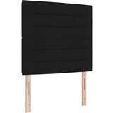 vidaXL Postelja z vzmetnico z vzmetnico Črna 80 x 200 cm blago, (5000128005) | Shoptok.si