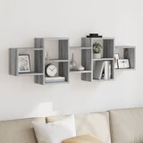  Zidna polica boja hrasta sonome 129x18x42 cm konstruirano drvo | shoptok.hr