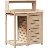 Furnova Miza za sajenje s policami 82,5x50x109,5 cm borovina, (21921150) | Shoptok.si