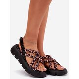 Boto Women's Platform Sandals With Straps Leopard Print Filamira | Shoptok.si
