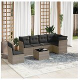 vidaXL 7-dijelni set vrtnih sofa sivi od poliratana | shoptok.hr
