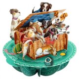 Santoro Pirouettes - Čestitka 3D - Pirouettes, Puppies in a Basket | Eponuda.com