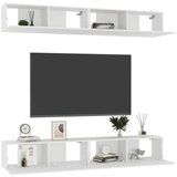 vidaXL TV omarice 4 kosi bele 100x30x30 cm iverna plošča | Shoptok.si