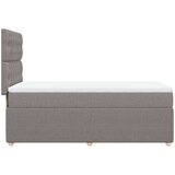  Krevet s oprugama i madracem smeđesivi 80x200 cm od tkanine | shoptok.hr