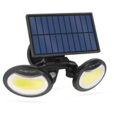 Phenom LED solarni reflektor z PIR senzorjem gibanja 2 vrtljivi glavi COB LED Cene