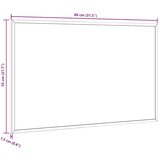 vidaXL Ploča za pisanje s okvirom od punog borovine crna 80x55 cm | shoptok.hr