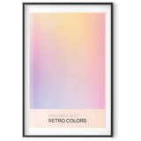  Plakat - Peaceful Drift - Delicate Pastel Shades Creating a Harmonious Whole 60x90 Crni okvir s margom | shoptok.hr