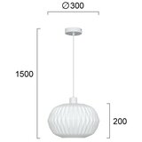  Luster na sajli CARSON 1xE27/40W/230V bela | Eponuda.com