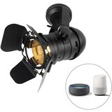 QAZQA Smart studio spot črna vrtljiva in nagibna vključno z Wifi A60 - Film | Shoptok.si