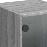 vidaXL Visoka komoda sa staklenim vratima boja hrasta 35 x 37 x 109 cm | shoptok.hr
