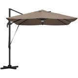  Suncobran Sivo-smeđa 351 x 250 x 253 cm Poliester i aluminij | Eponuda.ba