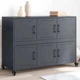 vidaXL Komoda antracitna 100,5x39x72 cm hladno valjano jeklo Cene