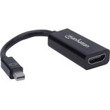 Manhattan 151528 Mini-DisplayPort adapter [1x moški konektor mini Displayport - 1x ženski konektor HDMI] črna 12.00 cm, (20430183) Cene