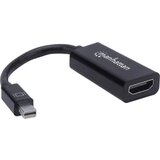 Manhattan Mini-DisplayPort Adapter [1x Muški konektor Mini DisplayPort - 1x Ženski konektor HDMI] Crna Cijene