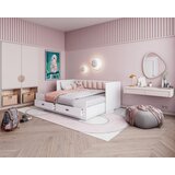  Dječji tapicirani krevet Hermes na razvlačenje - 200x80 cm rozi | shoptok.hr