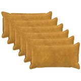  Presvlaka za jastuk 6 kom. HOUTEN Žuta 40 x 70 cm - Dizajn s paspulom Žuta 6 | shoptok.hr