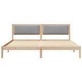  Okvir za krevet Svijetlo siva 200 x 200 cm tkanina | shoptok.hr