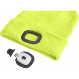 Extol kapa sa integrisanom čelovkom i usb punjenjem 300 mah, neonsko žuta, vel. uni | Eponuda.com