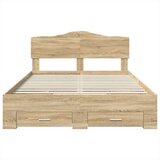  Konstrukcija postelje Sonoma hrast 150 x 200 cm Konstruiran les, (5000102177) | Shoptok.si