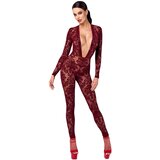 Noir Handmade F382 Kink Royal Catsuit Burgundy XS | shoptok.hr