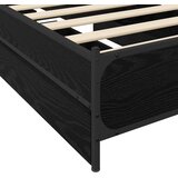  Okvir kreveta s uzglavljem s ladicama Crni hrast 80 x 200 cm | Eponuda.com