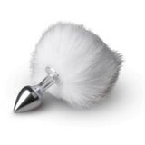 EasyToys - Fetish Collection Analni čep Bunny Tail, srebrno-bijeli Cijene