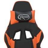 vidaXL Gaming stol črno in oranžno umetno usnje | Shoptok.si